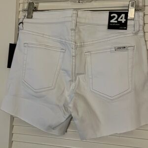 Joe's Jeans Women's White Distressed Shorts